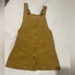Mustard yellow corduroy dress